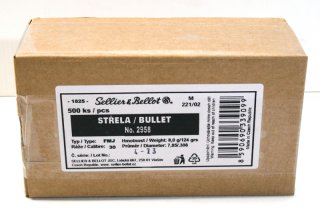 500 Stück S&B | Sellier&Bellot Geschosse #2958 | .308 CAL 30 - 124grs / 8,0g FMJ Vollmantel ! NEU !