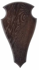 1 x Trophäenbrett EICHE 2 DUNKEL 52cm x 26cm | Hirschschild Rotwild Hirsch Damwild Rothirsch ...