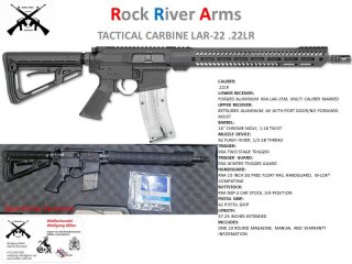 Rock River Arms AR15 .22LR Kein Schmeisser, Hera Windham, Oberland, Nordic Arms.
