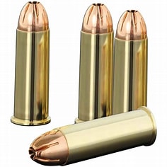 10 Stück Dekos .44 Remington Magnum / .44 Rem. Mag. HEXAGON Geschosse GECO Messinghülsen