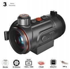 ThermTec Wärmebildkamera Hunt 635 PRO Vorsatzgerät für Jäger, Outdoor