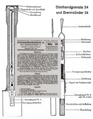 Nachdruck Taschenkarte Wehrmacht Stiel-Handgranate 24