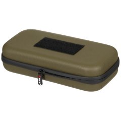 Tasche Hartschale Groß 26 x 12 x 6,5 cm Oliv mit Klettschlaufen + Innenfach mit Organizer