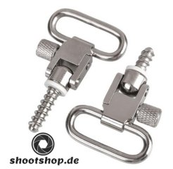 Riemenbügel mit Schnellverschluss / incl. Schrauben 2er Set - stainless OptikSet