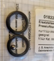 018221, ANSCHÜTZ Ersatzteilset für Nachfülladapter Pressluftkartusche, NEU