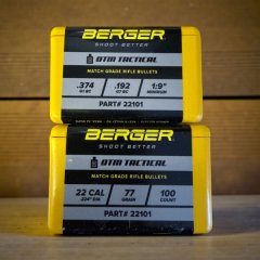 100 Geschosse Berger .224 77 gr OTM Tactical