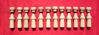 Pulverflaschen Bandoliere 12 Apostel Holzdummy TOP ZUSTAND NEU