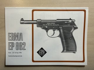 Bedienungsanleitung Pistole Erma EP 822 - NEU