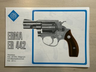 Bedienungsanleitung Pistole Erma ER 442 - NEU