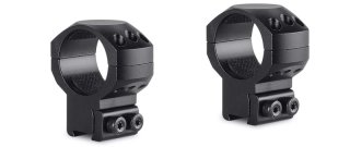 HAWKE Taktische Ringmontage Aluminium 30mm Mittelrohr für 9-11mm Schiene Bauhöhe HOCH = 17mm #24107
