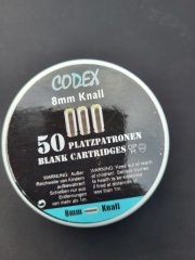 CODEX Knallpatronen Cal. 8mm, 50 Stück