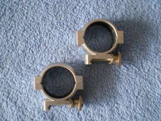 Weavermontage 30mm Ringe, silberfarben