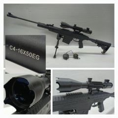 LUFTGEWEHR __ Sniper Field Target __ Kal.4,5mm(.177) __ LG + Zielfernrohr 4-16x50 + 2.Bein ++++