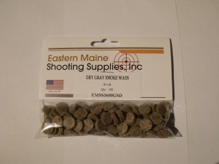 100 Verdämmpfropfen / Wool Wads cal .36 von "Eastern Maine"