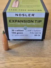 46 Stück NOSLER E-TIP .30/.308 150gr