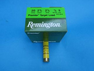 25 Schrotpatronen Remington Premier Target Load 20/70, 7/8 oz. = 24g Schrot, Nr. 9 = 2mm