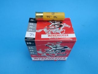 25 Schrotpatronen Winchester X3 plus 20/70, 7/8 oz. = 24g Schrot, Nr. 7 1/2 = 2,41mm