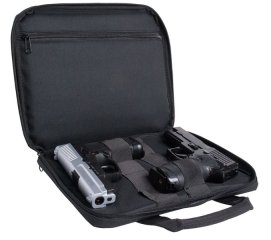 Swiss Arms Pistolentasche small / klein für zwei Pistolen, schwarz | aus robustem Nylon 32x26x4cm