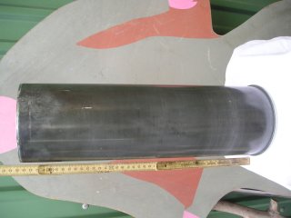 Stahlhülse Nr.3 RUSSISCH ca 120mm Absolut selten