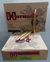 20 Schuss 9,3x74R Hornady Dangerous Game SP-RP 286grs (Drückjagd, Sauen, Safari)