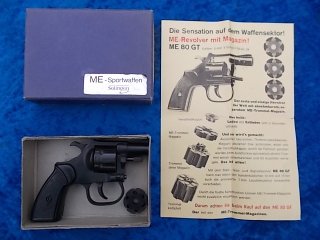 Achtung Sammler seltener ME 80 GT/S Revolver mit Magazin im Cal. 6 mm frühe PTB 72 no Teile 98