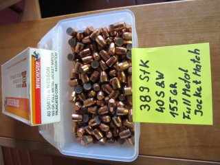 40 S&W Vollmantelgeschosse 155 GR, 389 Stk