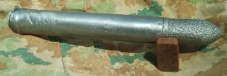 Patrone 3,7cm Flak(WK2,Bombe,Zünder,Spreng,Flak,Rakete,Panzer,Mine,Mp40,P 08,Konvolut,Bodenfund)