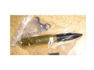 Schlüsselanhänger 20mm BMK Hülse inkl- DEKO GESCHOSS TOP ZUSTAND Flugabwehr / Messinghülse