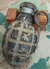 F1 Handgranate Frankreich Wk1(,Bombe,Zünder,Spreng,Flak,Rakete,Panzer,Mine,Mp40,P 08,Konvolut,Bofu)
