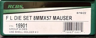 8 x 57 IS Mauser Matritzensatz RCBS