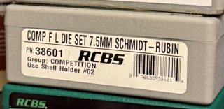 7.5mm Schmidt-Rubin Competition Matrizensatz RCBS