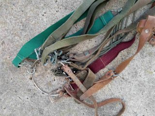 Militaria Konvolut Verschiedener Gewehr Riemen