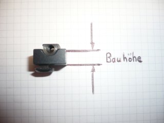 Schwenkmontage Hinterfußunterteil
