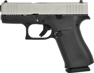 Glock Pistole G43X Silver Slide FS 9mm Luger 3.41″ / 87 mm 10+1, Subcompact Slimline