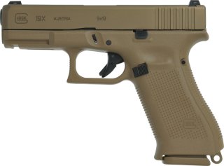 Glock Pistole G19X Gen5 Crossover 9 mm Luger 4" / 10,2 cm Coyote