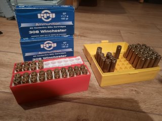 >100 Stk. Messinghülsen .308