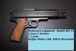 Weihrauch Lufpistole HW45
