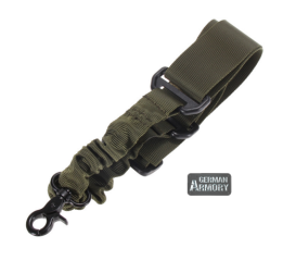 Bungee Sling 1 Punkt Gewehrgurt, Mission Sling Rattlesnake Gewehrriemen elastisch schwarz khaki grün