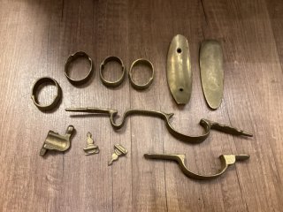 Rohteile Steinschloss / Perkussion MESSING Teile aus Nachlass Jacobi Iserlohn