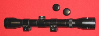 ZF / Zielfernrohr, ein tasco 4 x 32 mit dem Absehen 1 / 10mm Montage