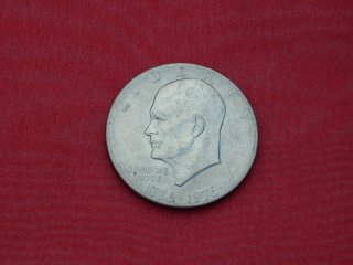 USA 1 Dollar Eisenhower zur 200 Jahrfeier Verfassung 1976 - Typ V.II. ohne Münzzeichen, CuNi