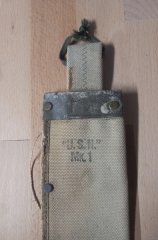 Orig., US USMC, US ARMY, Scheide für Machete "U.S.N." MK.1. TOP, US Army, WK2