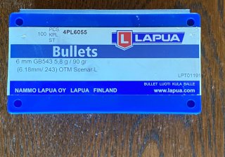 Lapua GB543, 90Grain OMT Scenar L.100St. 4PL6055 neu