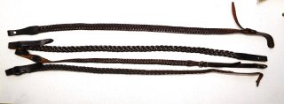 4 Geflochtene Leder Gewehrriemen