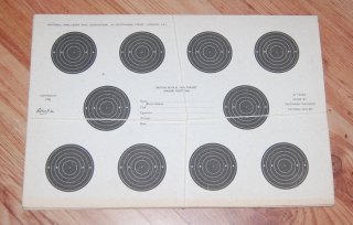 *** Scheiben NaTIONAL SMALL-BORE RIFLE ASSOCITATION Größe A4 18St ***