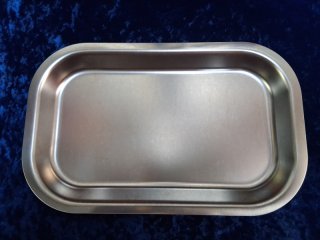 Edelstahl Schale Servieren Edelstahl-Auslagetablett, 29 x 18 x 2,0 cm (BxTxH)