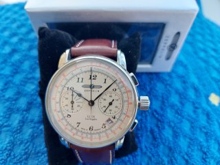 ZEPPELIN CHRONOGRAPH LZ 126 LOS ANGELES, Full Set, neuwertig