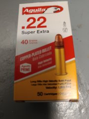 1750 AGUILA .22lr Super Extra 40gr. Copper-Plated