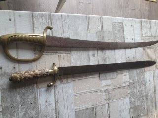 Säbel Briquet und Hirschfänger