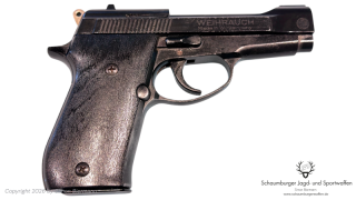 SRS-Waffe, Pistole, WEIHRAUCH, HW94, PTB 467, Kaliber 9mmRK, guter Zustand.